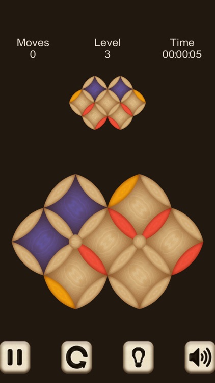 Hard Wood Puzzle. Square
