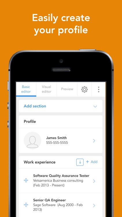 VisualCV Resume Builder