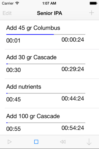 Recipe Timing screenshot 2