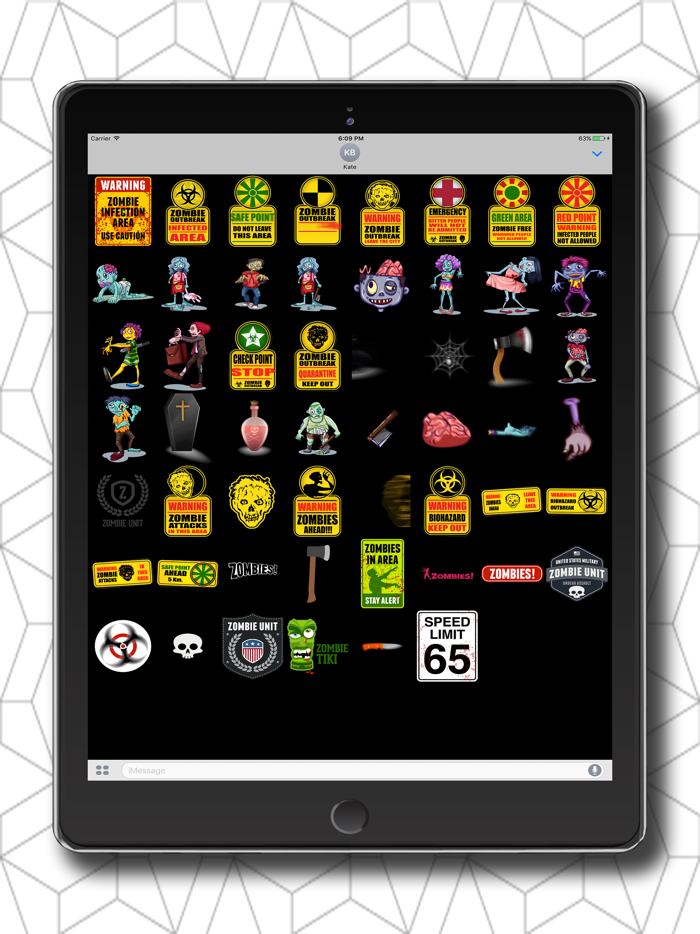 Animated Zombie Sticker Pack