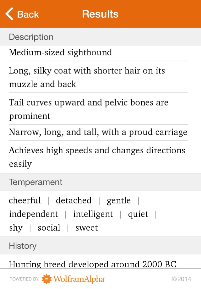 Wolfram Dog Breeds Reference App screenshot 3