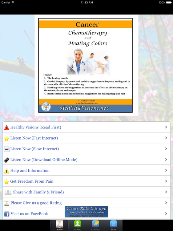 Cancer Chemotherapy and Healing Colors for iPad