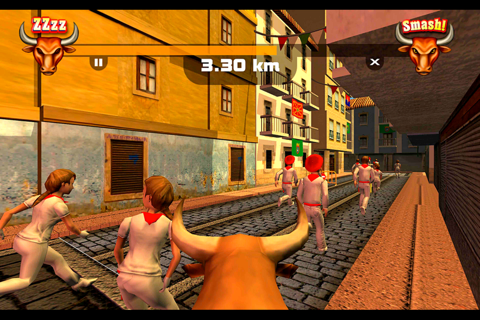 Pamplona Smash: Infinite Bull Runner screenshot 2