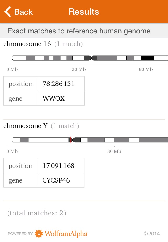 Wolfram Genomics Reference App screenshot 2