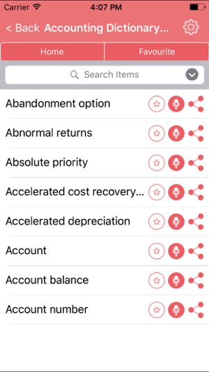 Accounting Dictionary - Concepts and Ter