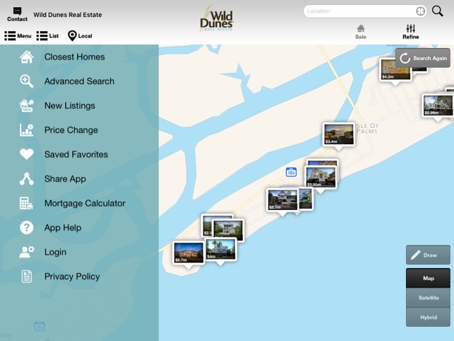 Wild Dunes Real Estate for iPad