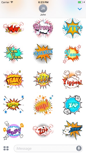 Animated Comic Talk GIF Stickers : Pop Art Chats(圖5)-速報App