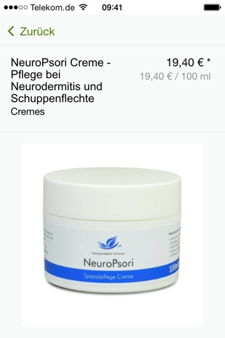 Naturprodukte Schwarz - Online shop screenshot 3