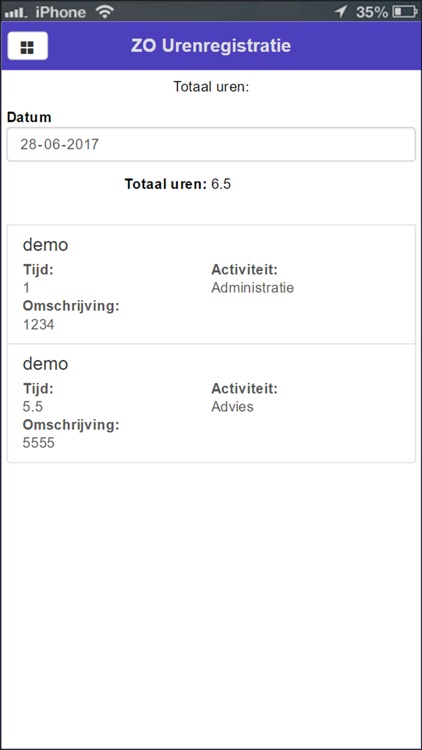 ZO Urenregistratie screenshot-4