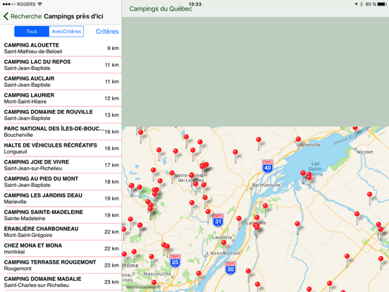 Campings du Québec pour iPadのおすすめ画像2