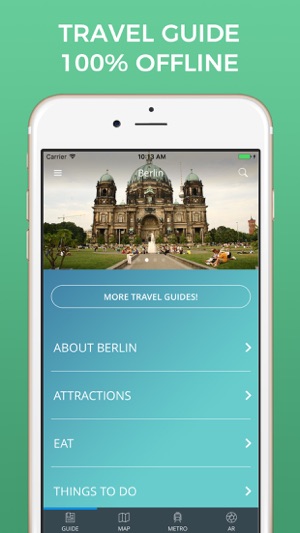 Berlin Travel Guide with Offline Street 