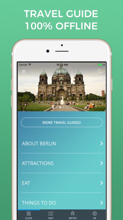 Berlin Travel Guide with Offline Street Map