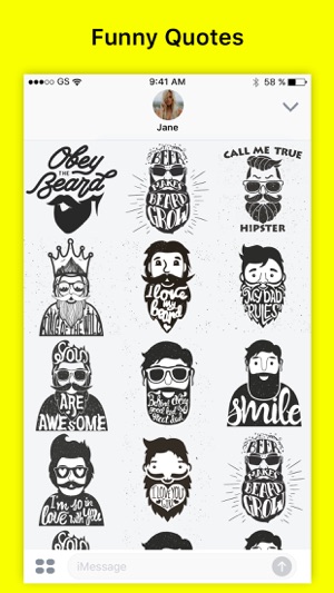 Beardo - Funny Quote Beard Sticker(圖3)-速報App