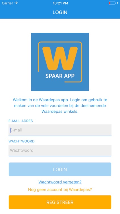 Waardepas Klantenkaart App