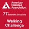 App supporting the American Diabetes Association's third annual Walking Challenge, supported by AstraZeneca