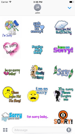 Animated Sorry & Thank You & Miss You GIF Stickers(圖1)-速報App