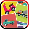 Vehicle Cartoons Matching Cards Puzzle Games