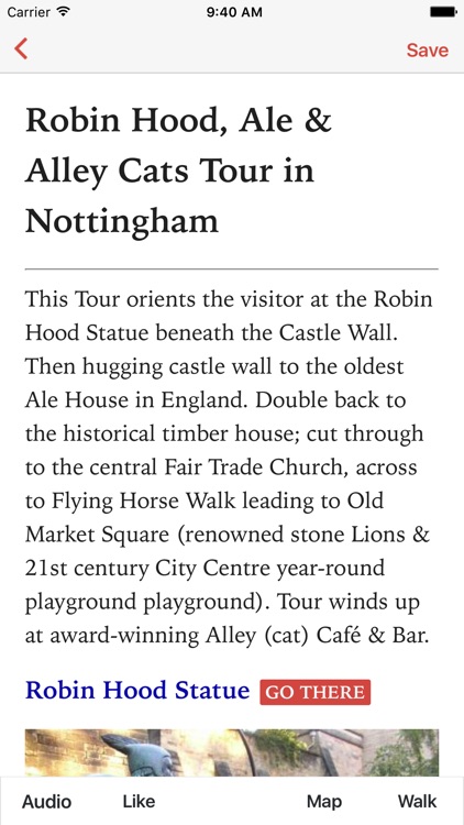 Robin Hood Tour, Nottingham, L