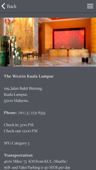 The Westin Kuala Lumpur screenshot 3
