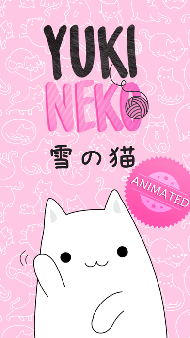 Yuki Neko - Animated Kitty Cat Fun Pet Stickers