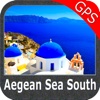 Marine: Aegean Sea (South) - GPS Map Navigator