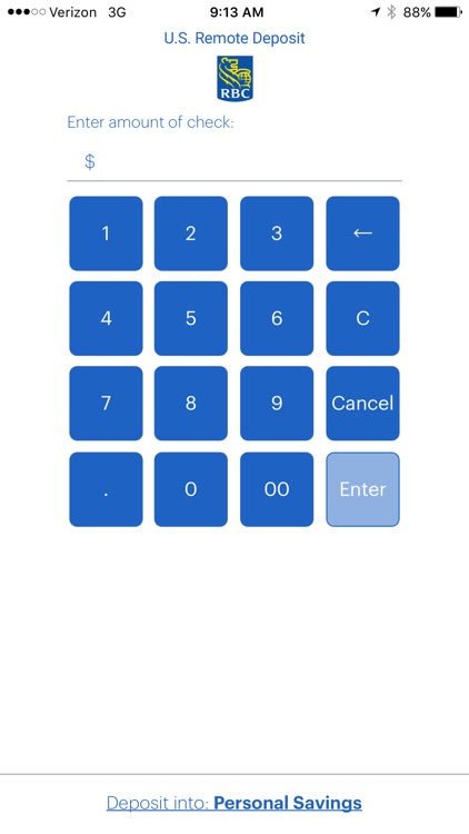RBC Bank U.S. Remote Deposit