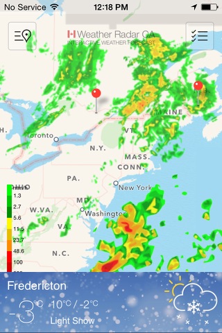 Weather Radar Canada - Rain screenshot 2