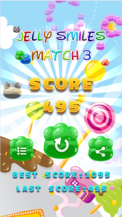 Jelly Smiles Match 3 Games screenshot-4