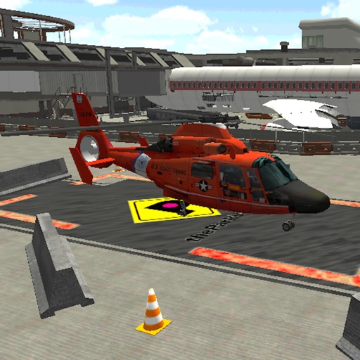 Real Helicopter Driving & Airport Parking Game icon