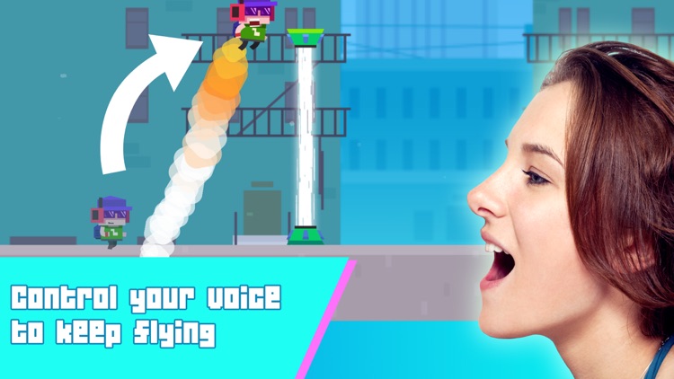 Scream Flying: Voice Control and Run screenshot-0
