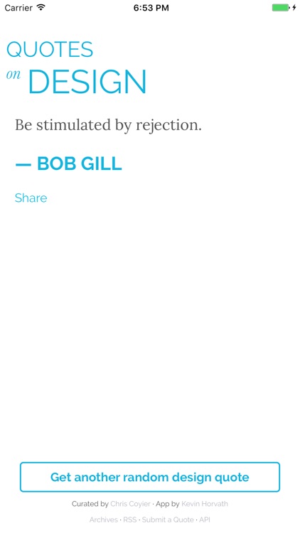 Quotes On Design - Random Curated Design Quotes screenshot-3