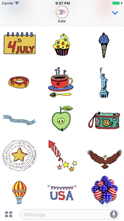 Happy 4th of July Stickers for Day celebration! screenshot-4
