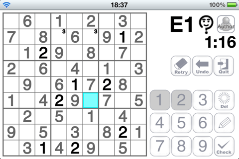 Sudoku by Nikoli screenshot 3