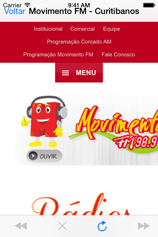 Rádio Movimento FM - Curitibanos screenshot 3
