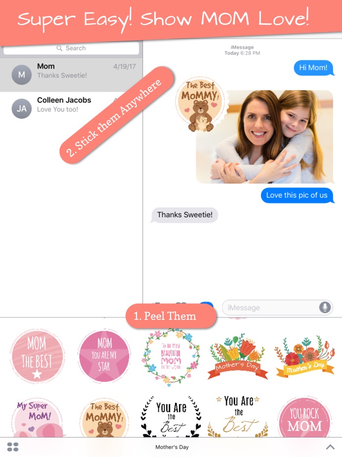 Mothers Day 2018 Stickers