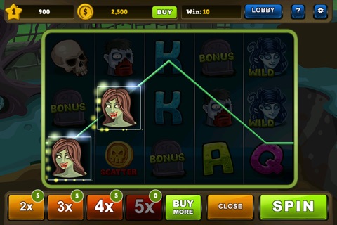 Zombies Vegas Slots - Spin 2 Rich Casino Machine screenshot 3