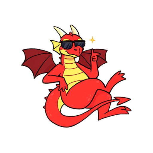 Red Dragon Sticker icon