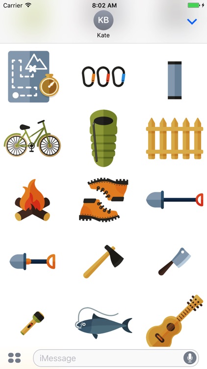 Camping - Stickers for iMessage screenshot-3