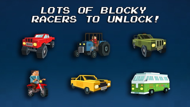 Blocky Racing - Race Block Cars on City Roads(圖2)-速報App