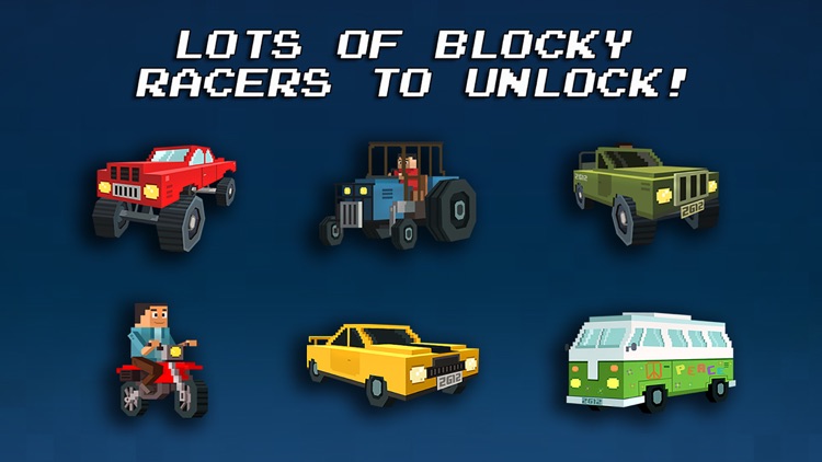 Blocky Racing - Race Block Cars on City Roads