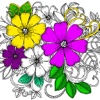 New Flower Coloring Book - Color and Play Music