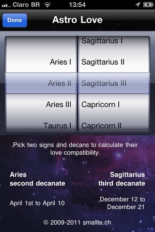 Astro Love - Calculator screenshot 2