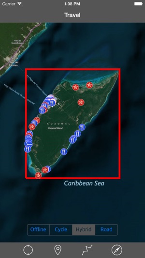 COZUMEL ISLAND – GPS Travel Map Offline 