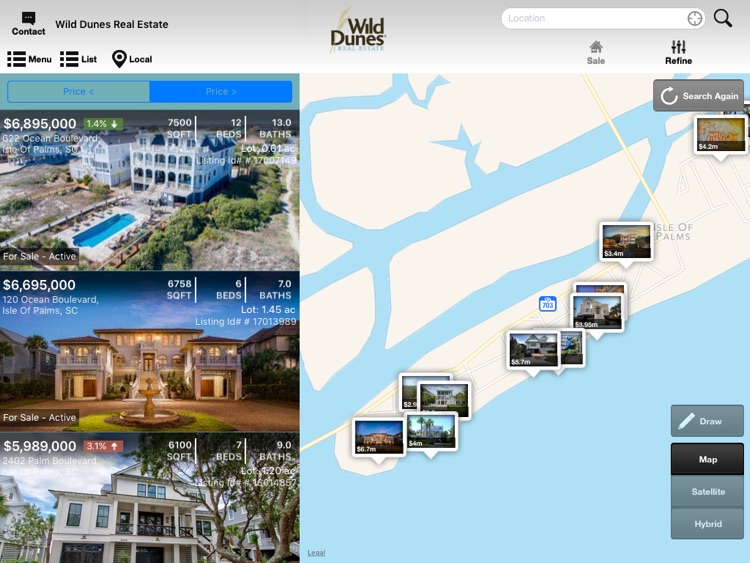 Wild Dunes Real Estate for iPad