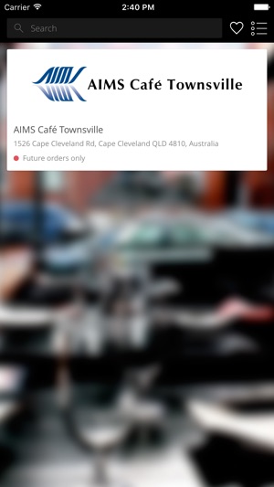 AIMS Cafe Townsville