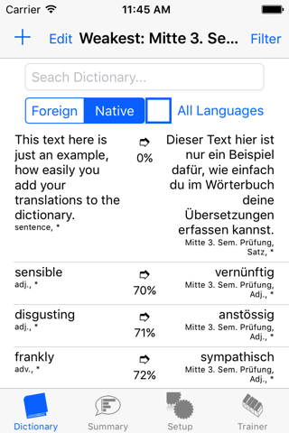 Vocable Box - Flashcards Learning and Study Aid screenshot 3