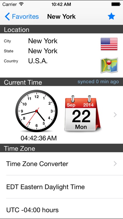World Clock–Time Zones