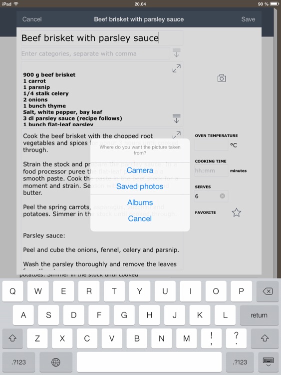 My Own Cookbook - Your Recipe Manager screenshot-4
