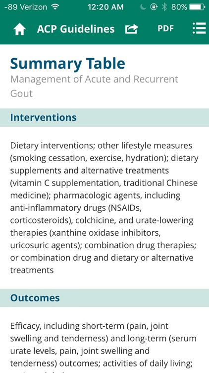 ACP Clinical Guidelines