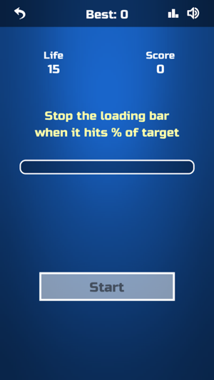 Tap the Loading Bar